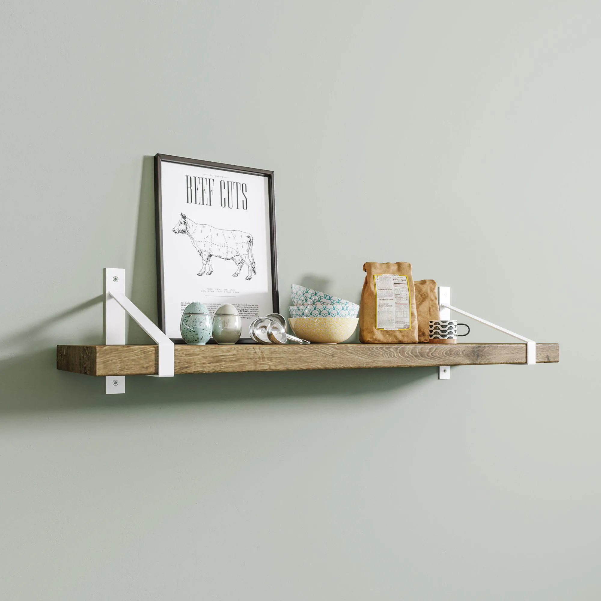 2 x Foundry Shelf Brackets