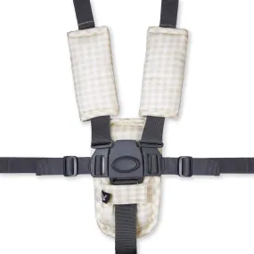 3 Piece Harness Cover Set - Wheat Gingham