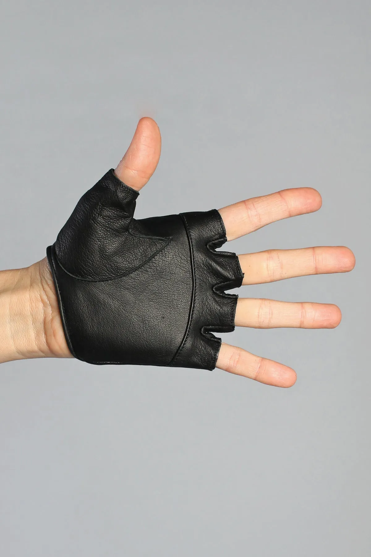 5D x Steam Trunk Half Gloves - leather