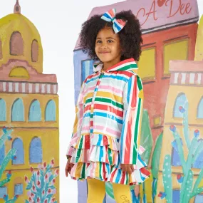 A DEE - Una La Isla Bonita Raincoat - Stripe