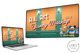 A.I. Art: Disney Mashup Volume 2