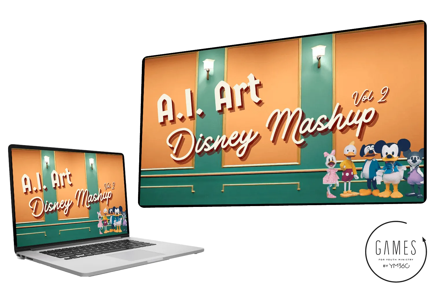 A.I. Art: Disney Mashup Volume 2