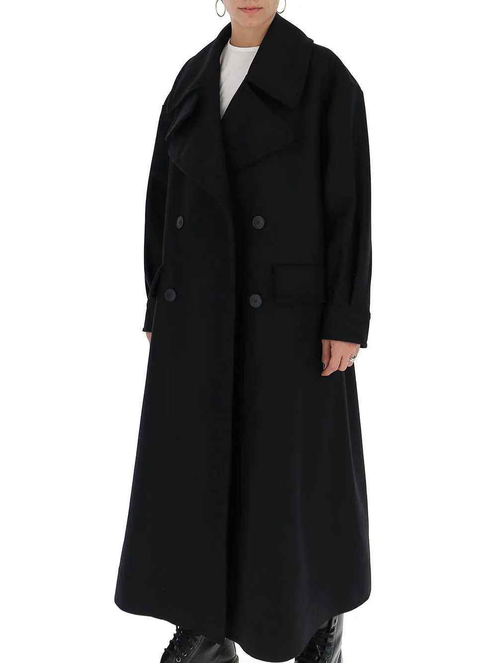 Alberta Ferretti Double-Breasted Midi Coat