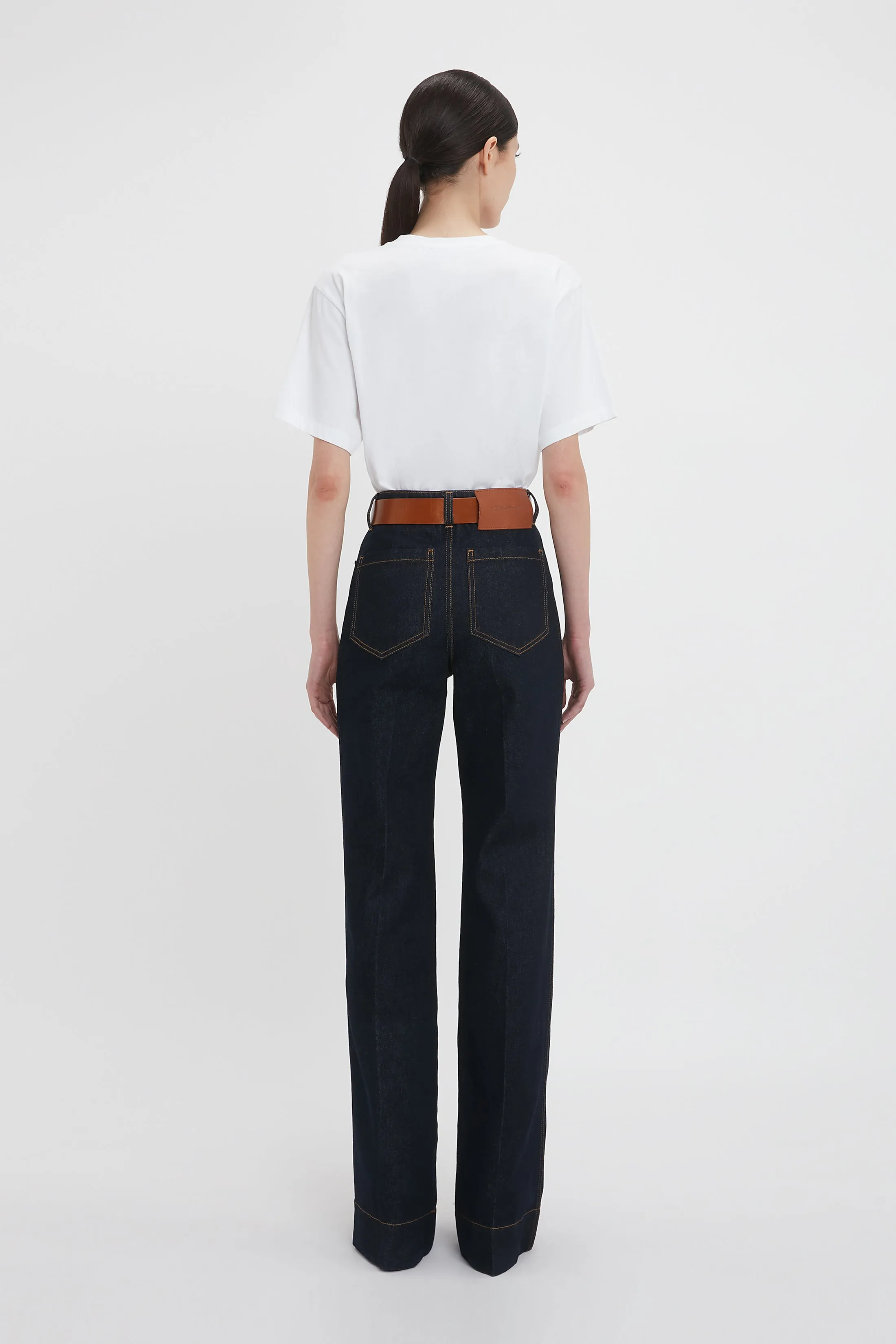 Alina High Waisted Jean In Dark Indigo Rinse