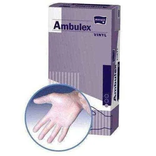 Ambulex Vinyl Gloves non-sterile powder free Size S x 100 pieces