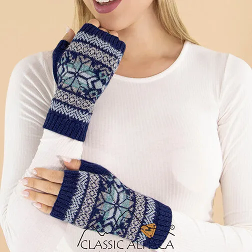 Annika Nordic Alpaca Fingerless Gloves