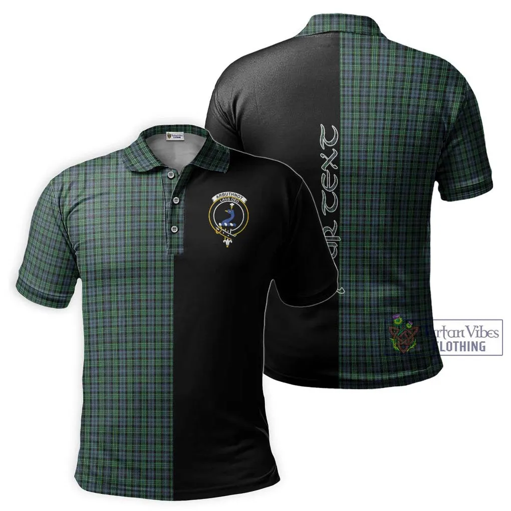 Arbuthnot Tartan Polo Shirt with Family Crest and Half Of Me Style