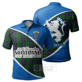 Armstrong Family Crest Tartan Polo Shirt Celebrate Saint Andrew's Day in Style