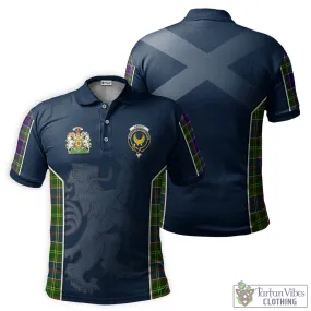 Arnott Tartan Men's Polo Shirt with Family Crest and Lion Rampant Vibes Sport Style