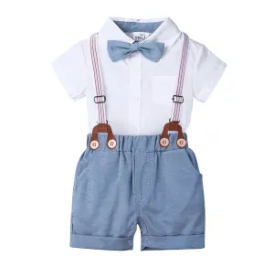 Baby Boy Gentleman Suit with Bow tie