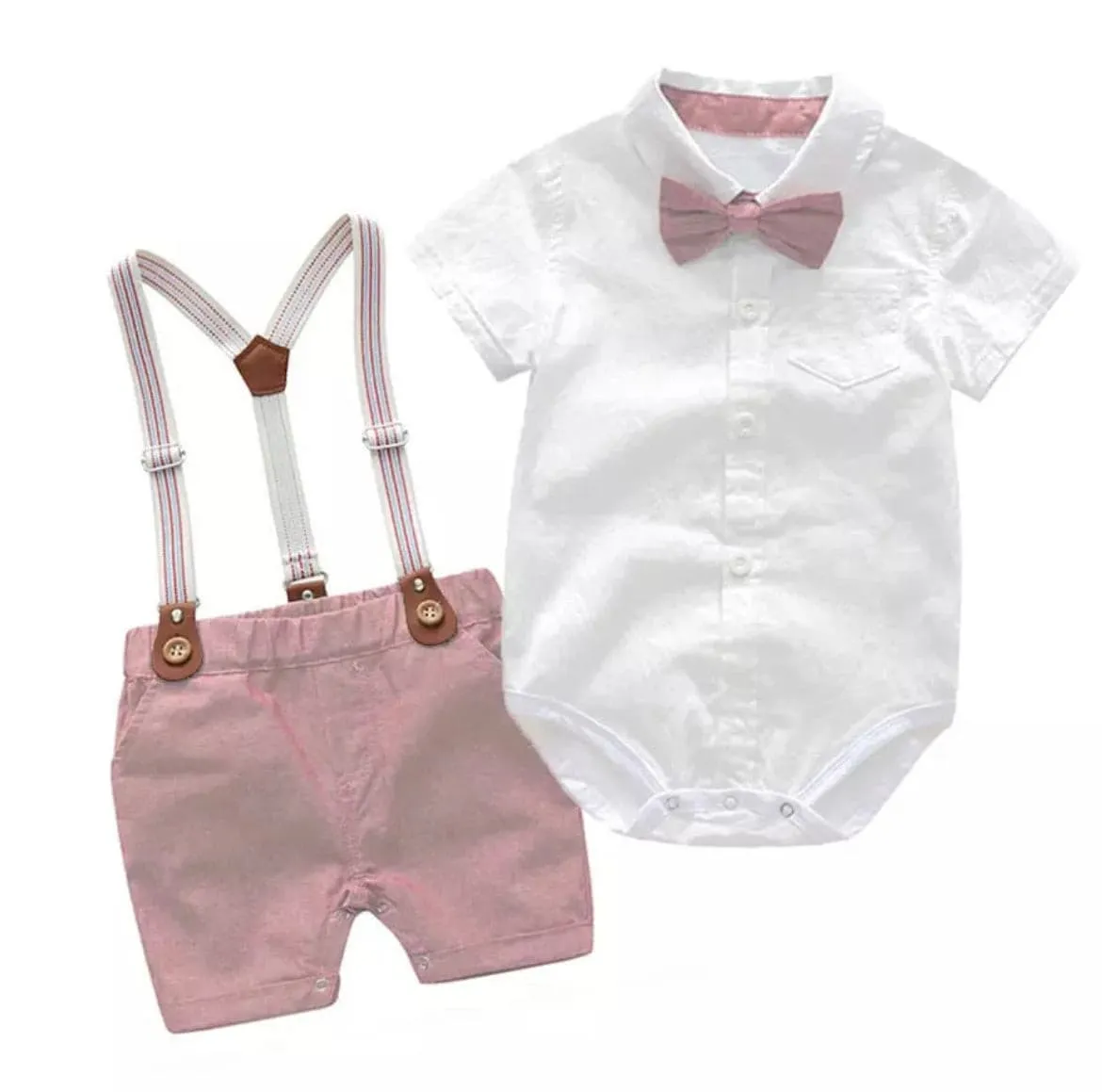 Baby Boy Gentleman Suit with Bow tie