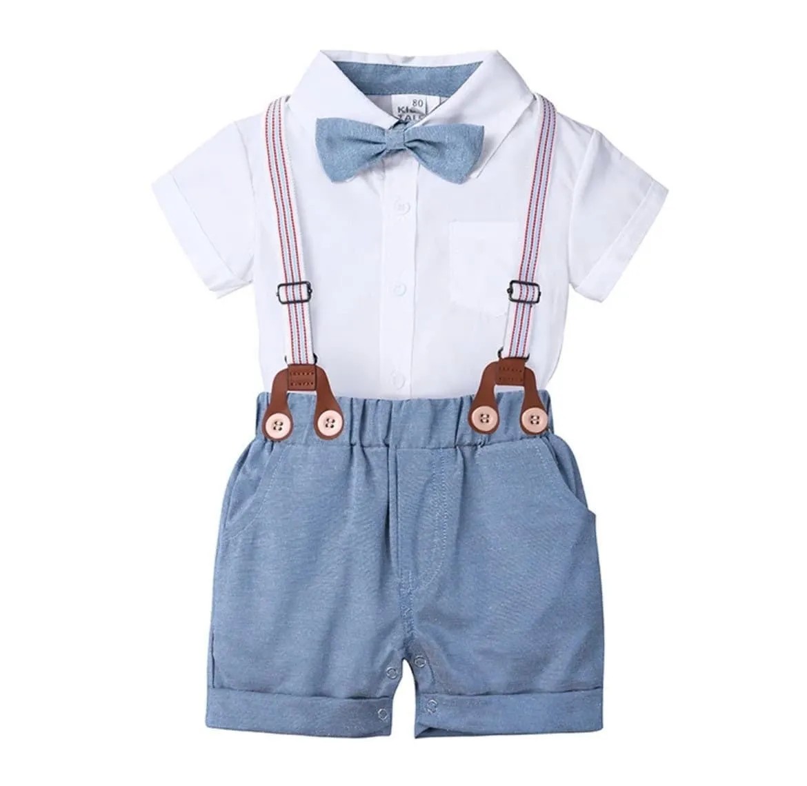 Baby Boy Gentleman Suit with Bow tie