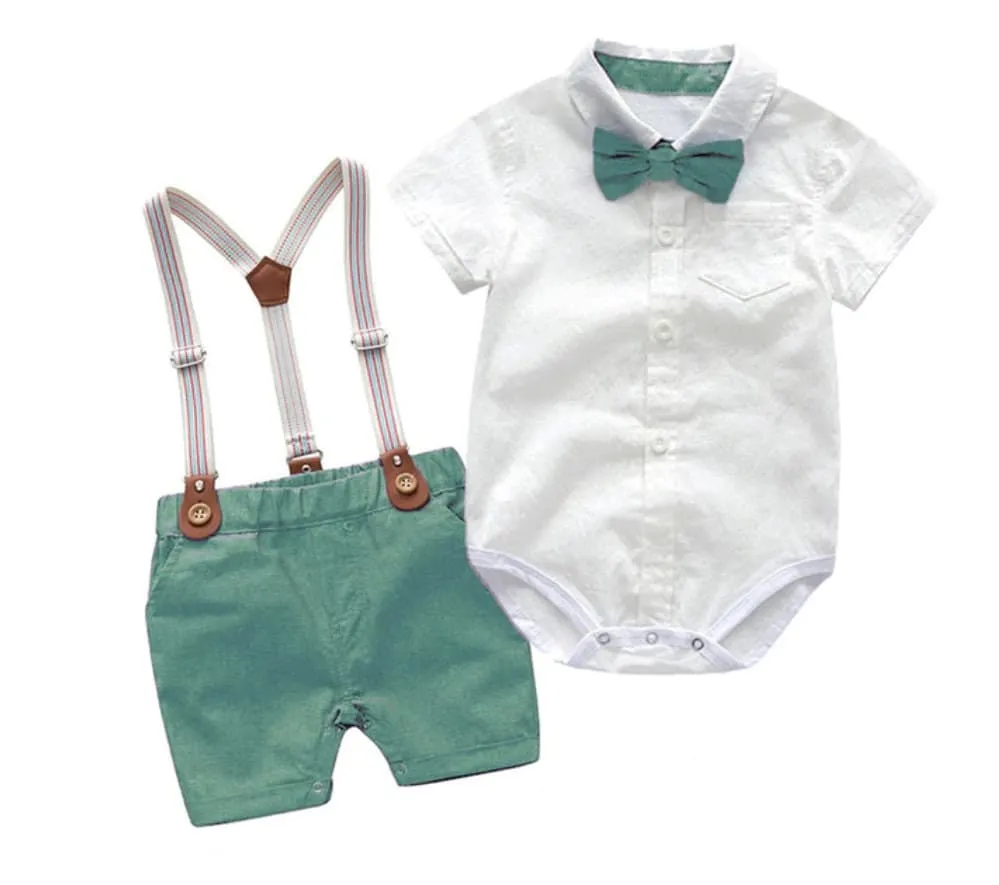 Baby Boy Gentleman Suit with Bow tie