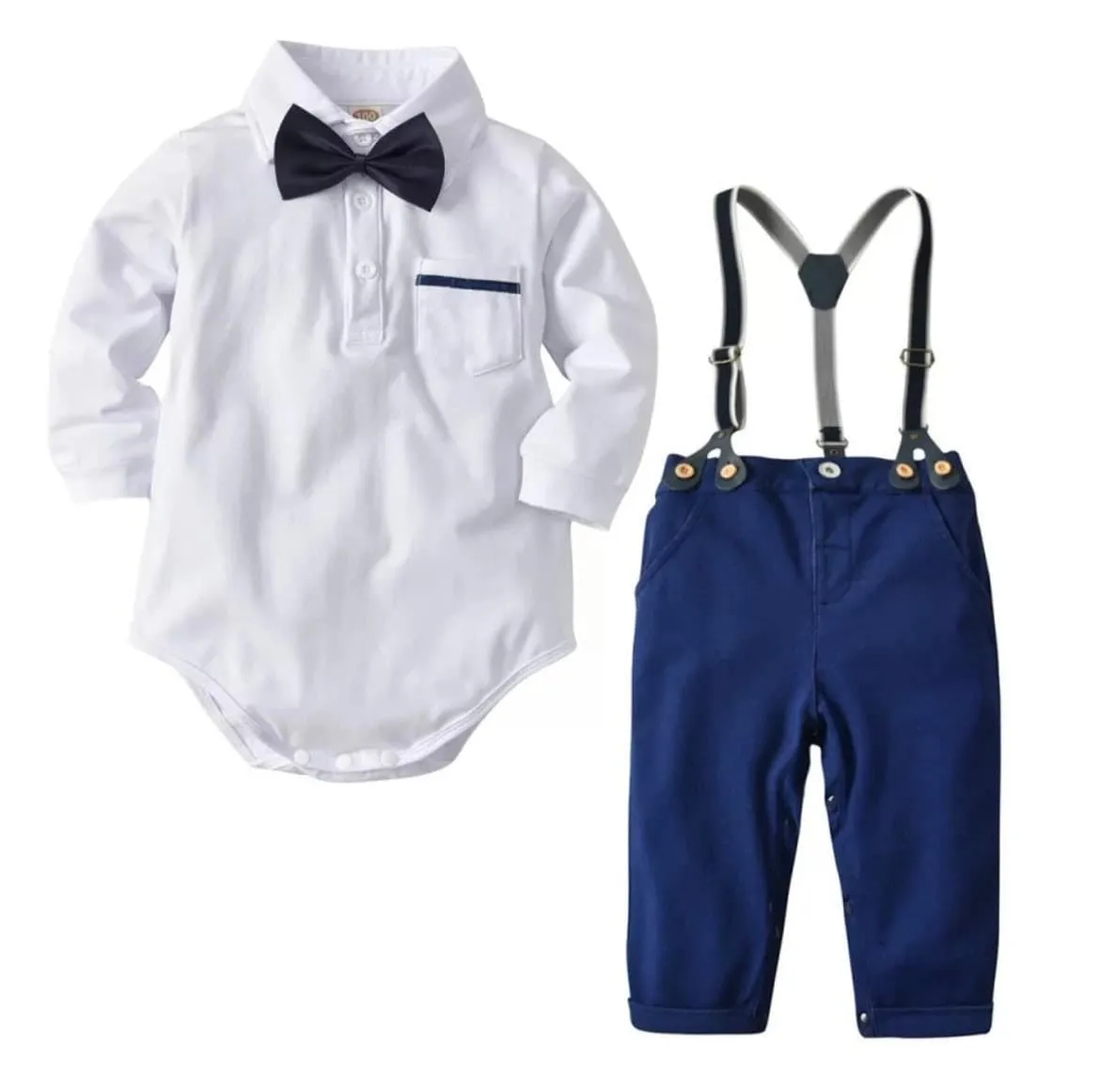 Baby Boy Short Sleeve Cotton Suit Set