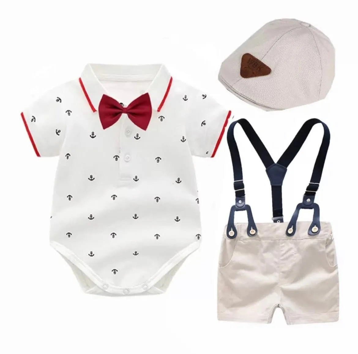 Baby Boy Short Sleeve Cotton Suit Set