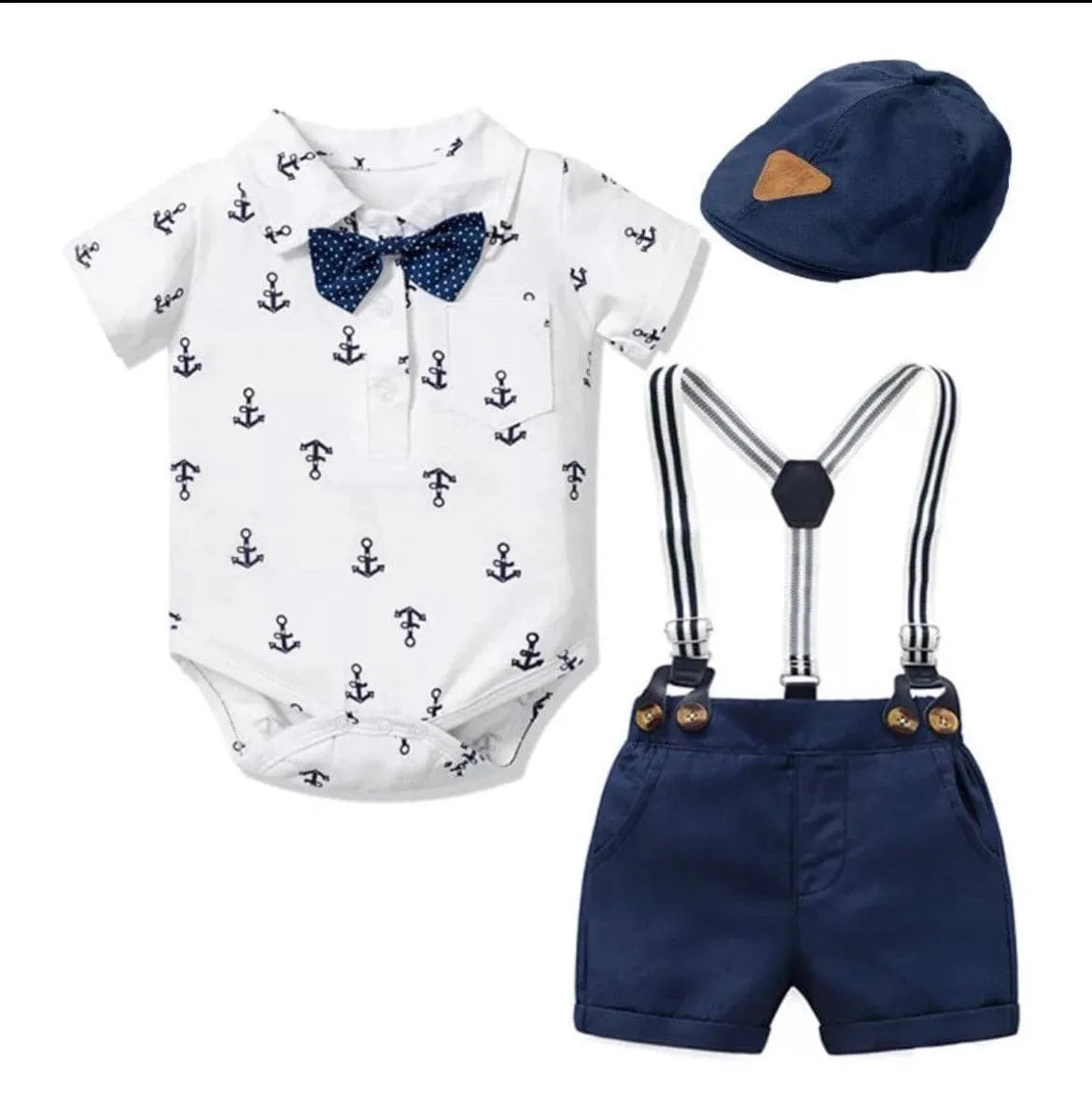 Baby Boy Short Sleeve Cotton Suit Set