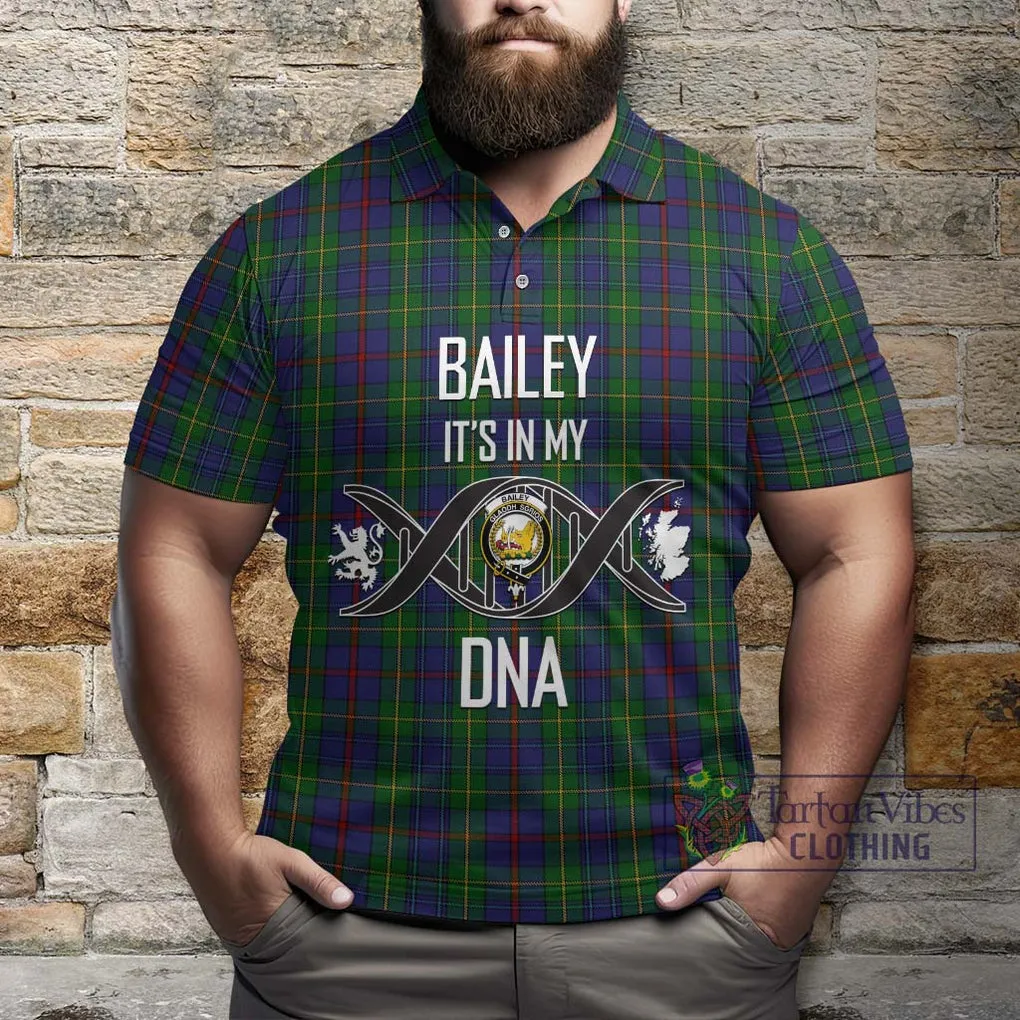 Bailey Tartan Polo Shirt with Family Crest DNA In Me Style