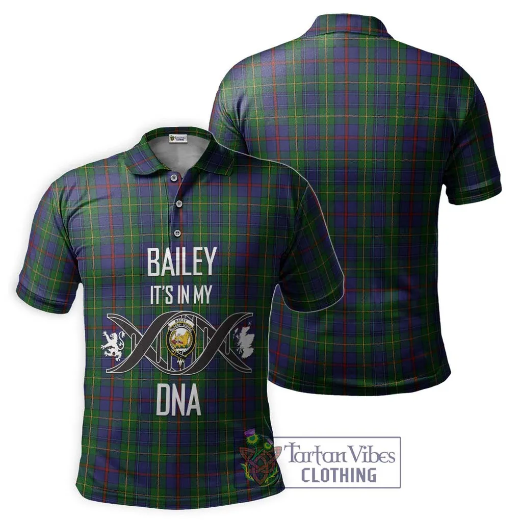 Bailey Tartan Polo Shirt with Family Crest DNA In Me Style