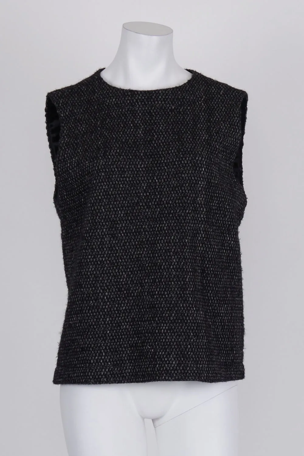 Bassike Black Wool Silk Blend Top 8