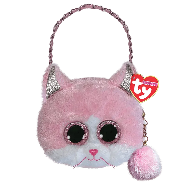 Beanie Babies: Fiona Cat Pink Mini Purse