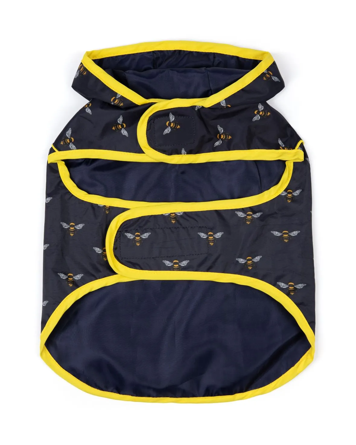 Bee Print Dogs Pakamac Raincoat - Navy