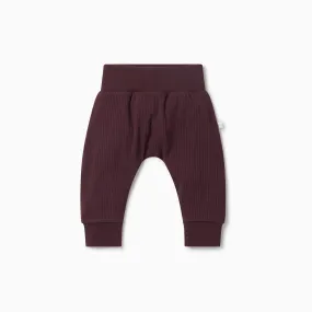 Berry Ribbed Comfy Jogger