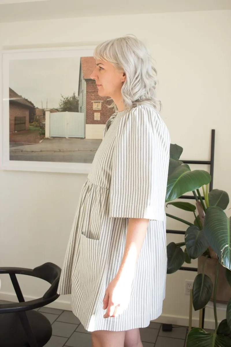 Birds of North America Chimney Swift Dress - Ticking Stripe (Online Exclusive)