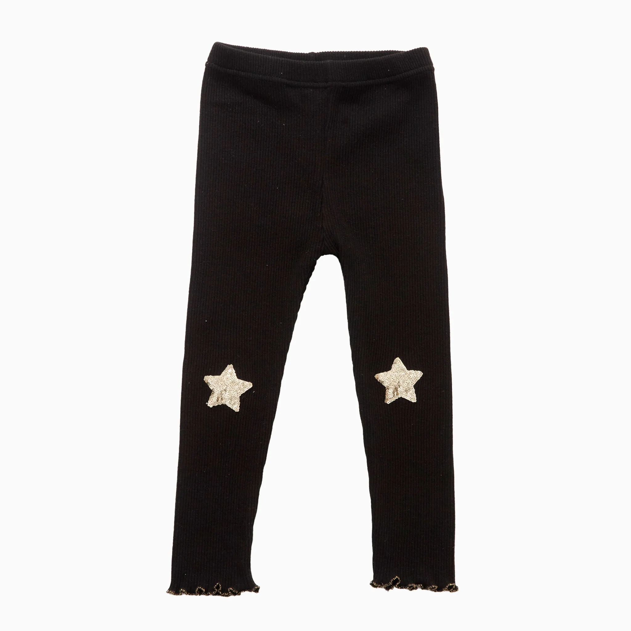 Black and Gold Star Sweatshirt Set