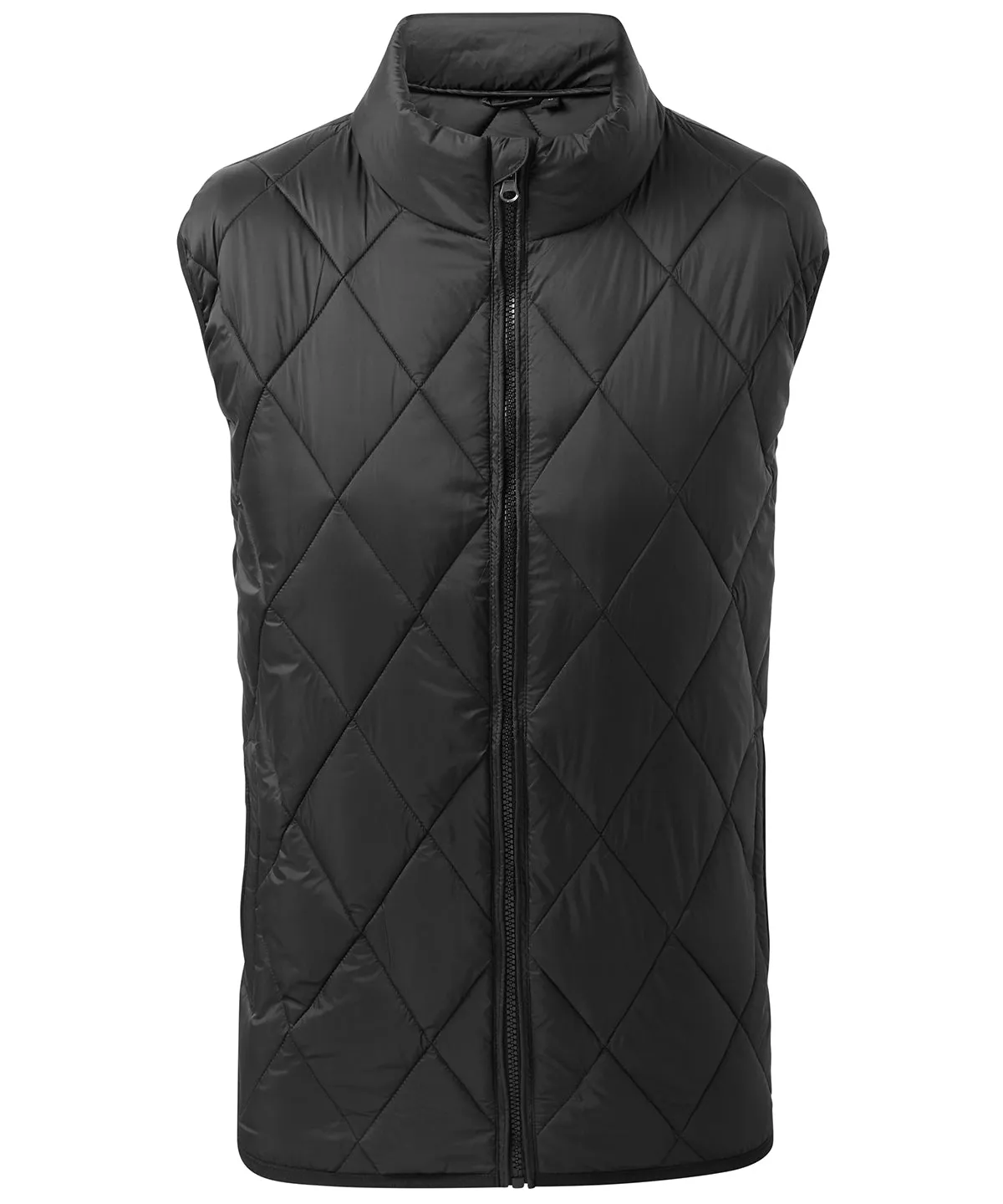 Black - Diamond pane padded gilet