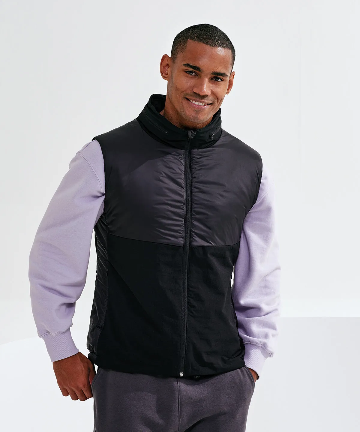 Black - Men's TriDri® insulated hybrid gilet