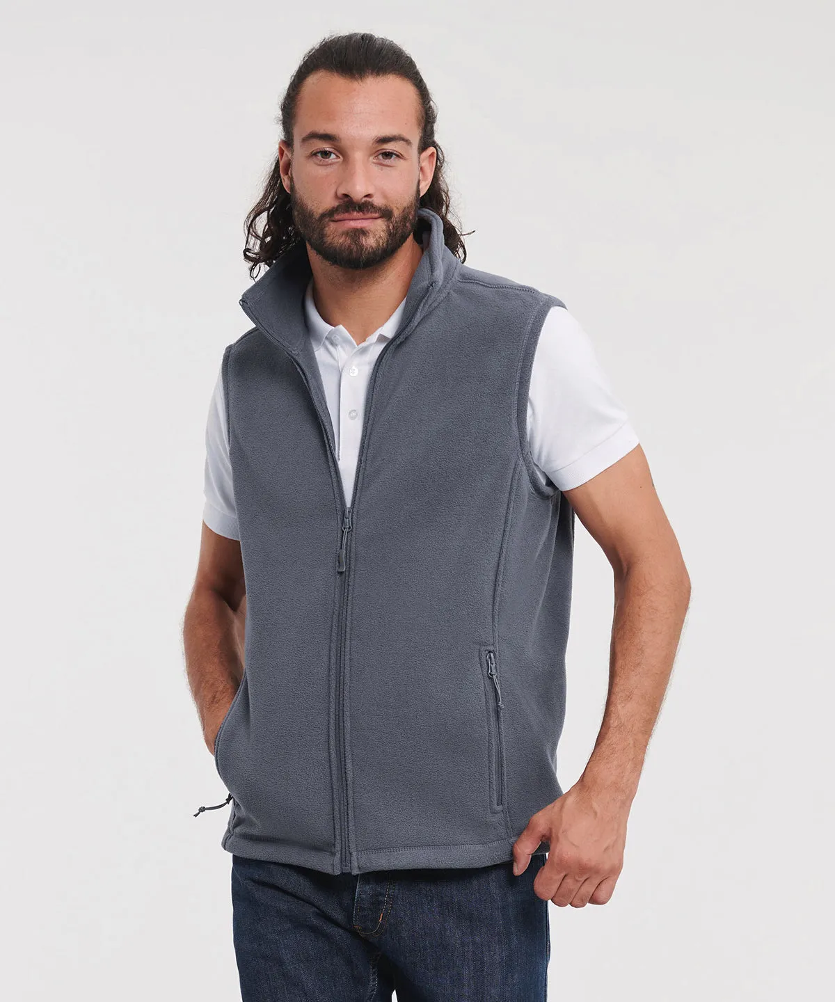 Black - Outdoor fleece gilet