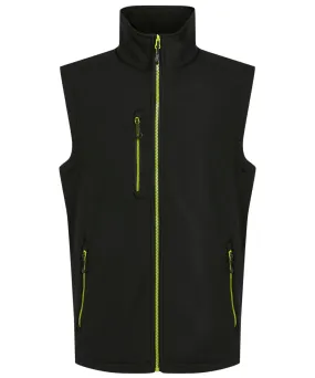 Black/Lime - Navigate 2-layer softshell bodywarmer