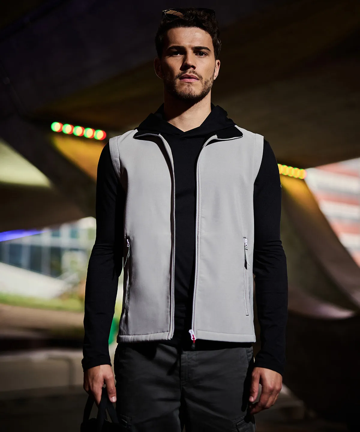 Black/Mineral Grey - Ascender 2-layer softshell bodywarmer