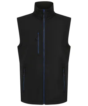 Black/New Royal - Navigate 2-layer softshell bodywarmer