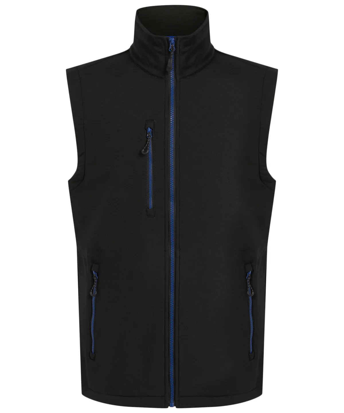 Black/New Royal - Navigate 2-layer softshell bodywarmer