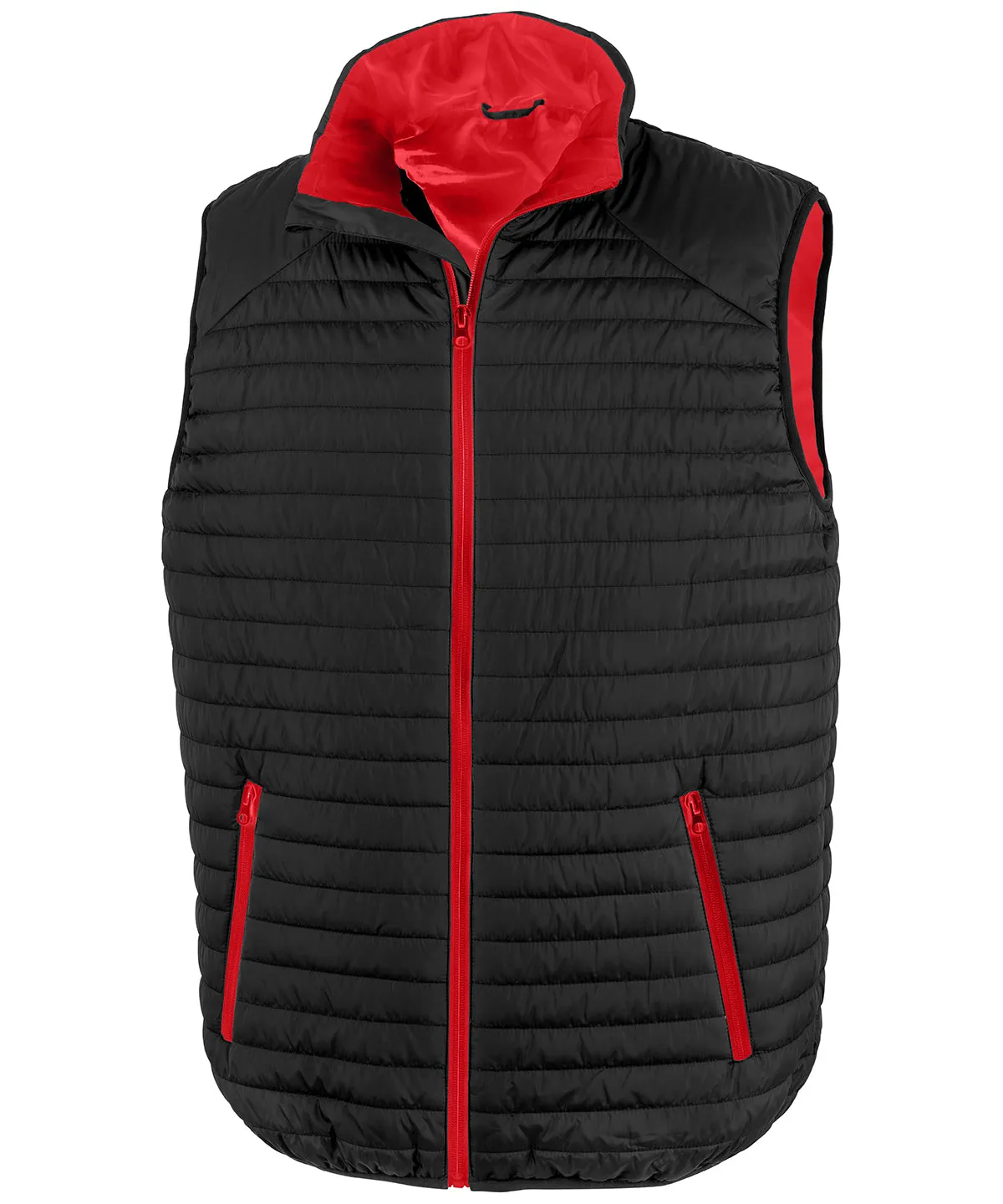 Black/Red - Thermoquilt gilet