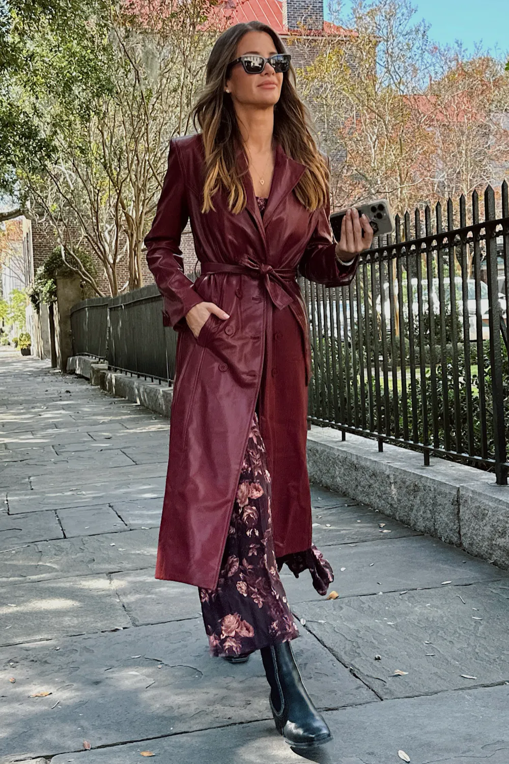 BLEECKER STREET BURGUNDY COAT