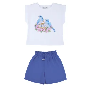 Blue Bird Girls Casual Set