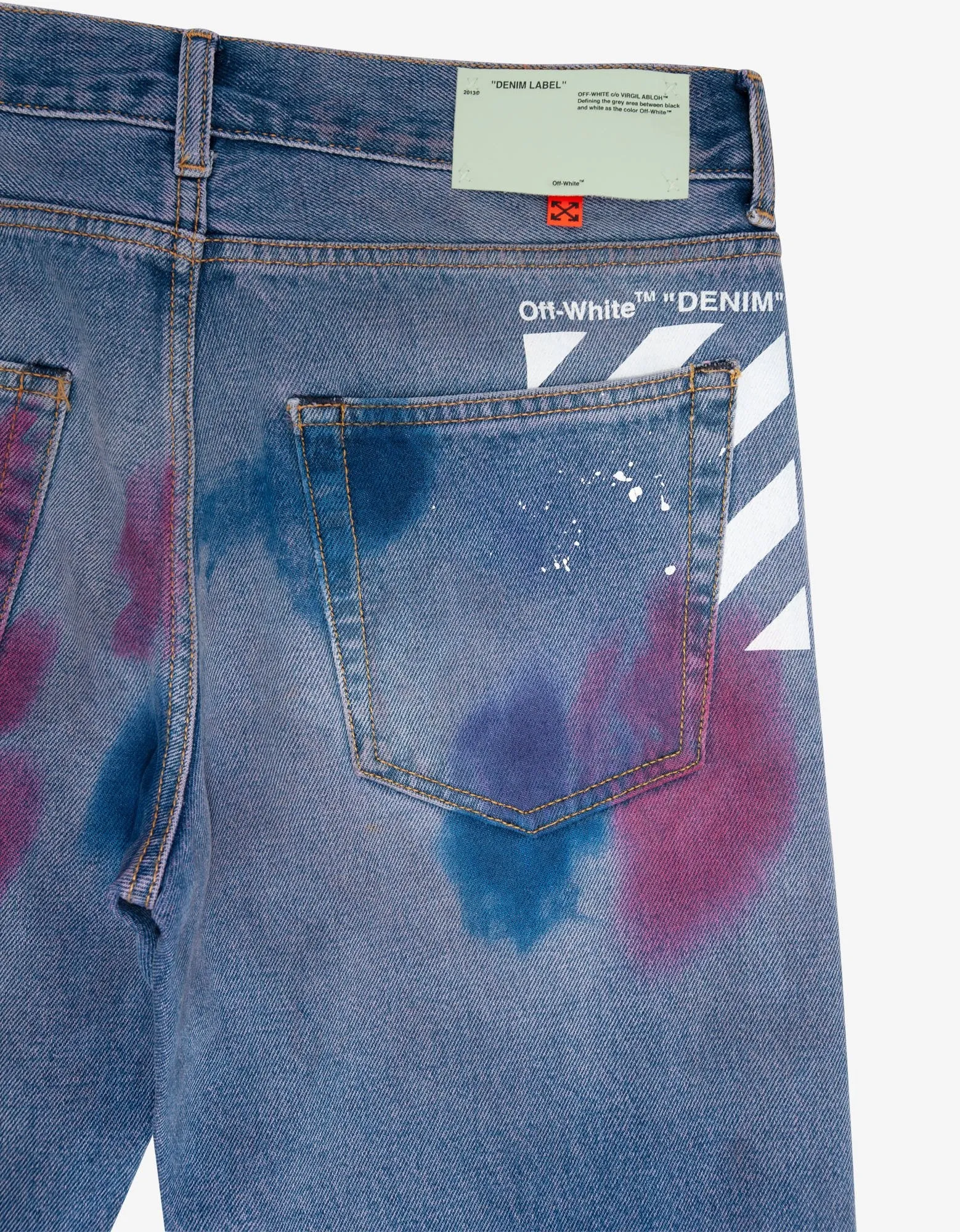 Blue Vintage Paint Jeans