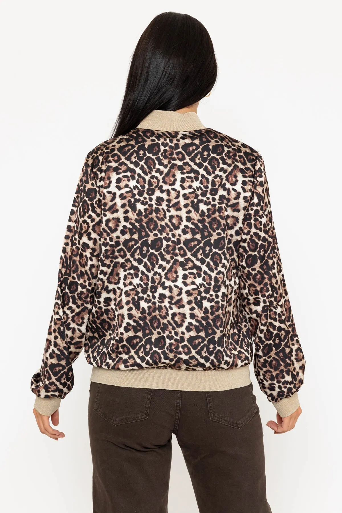 Bomber Jacket in Leopard Print