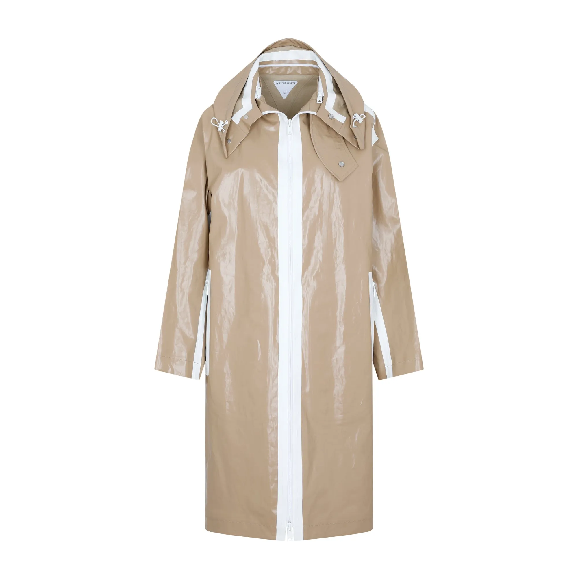 Bottega Veneta Zip-Up Long-Sleeved Raincoat