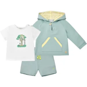 Boys Sage 3 Piece Short Set