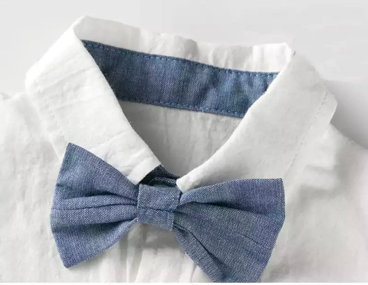 Byron - Baby Boy Wedding Suit with Bowtie, Newborn to 2 years Suit Set