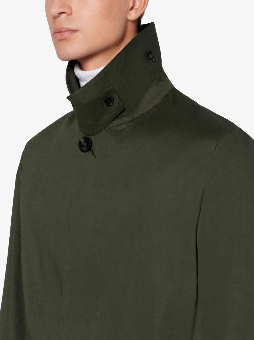 CAMBRIDGE RAINTEC COTTON SHORT COAT | BOTTLE GREEN | GMC-100