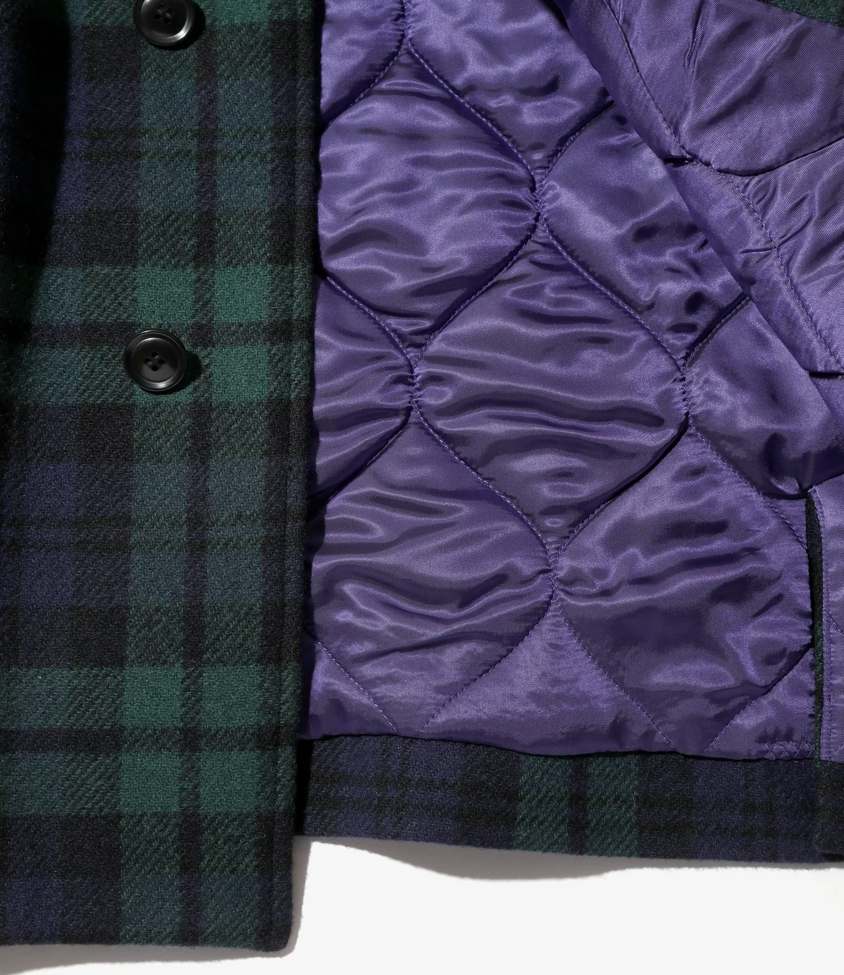 Car Coat - Blackwatch - Wool Tartan Plaid