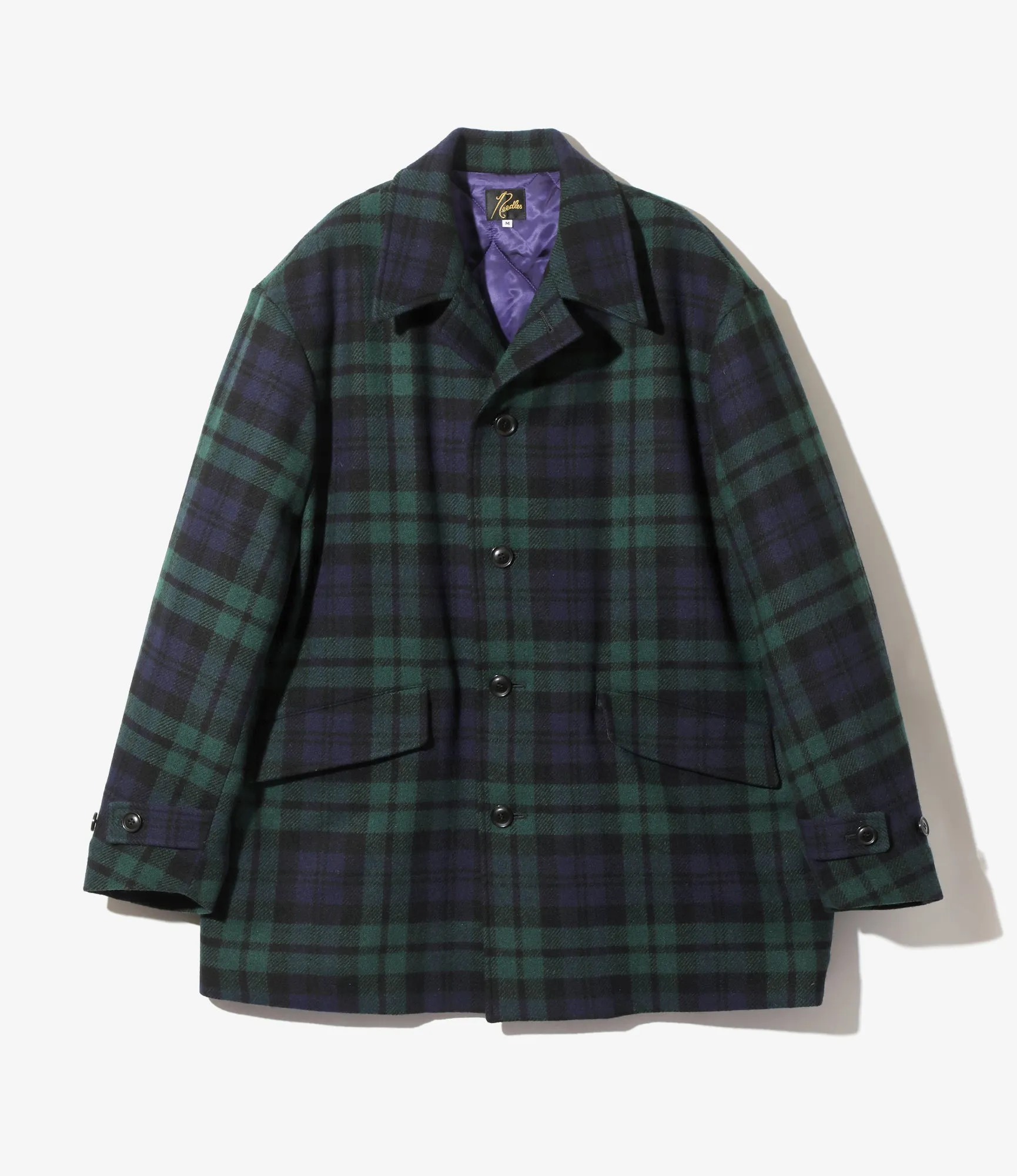 Car Coat - Blackwatch - Wool Tartan Plaid