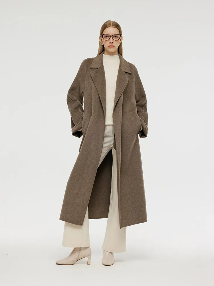 Cashmere Wool Unisex Wrap Coat