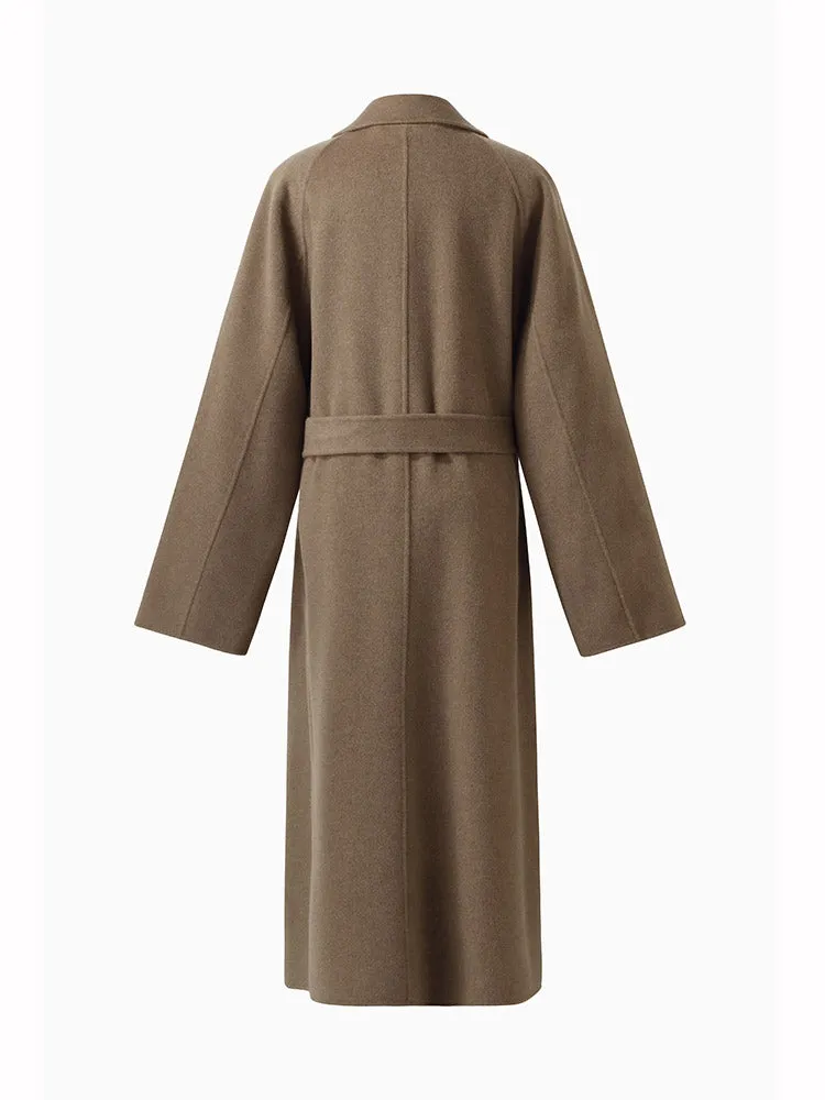 Cashmere Wool Unisex Wrap Coat