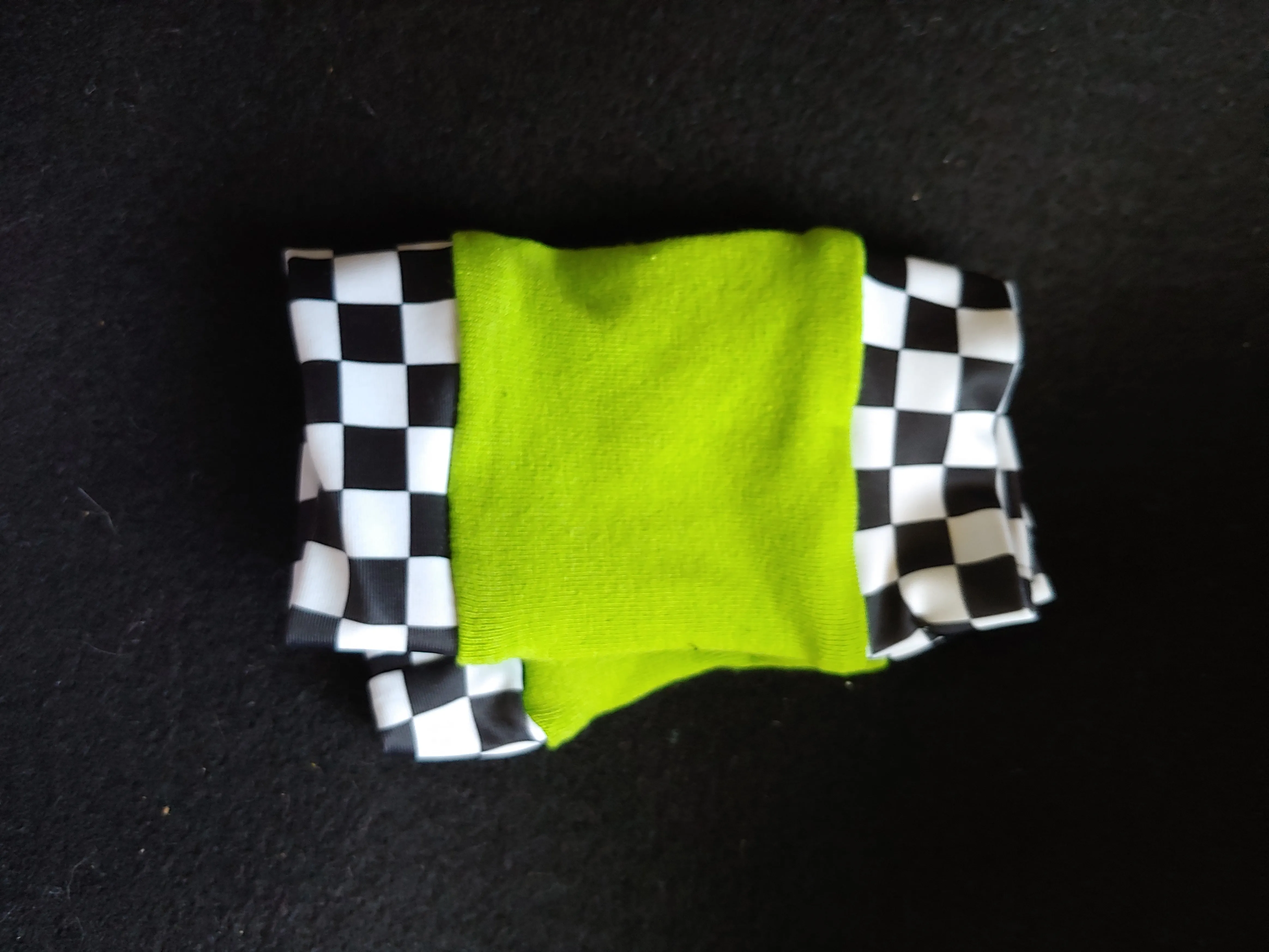 Checks and Brights Fingerless Gloves for Kids Unisex Style