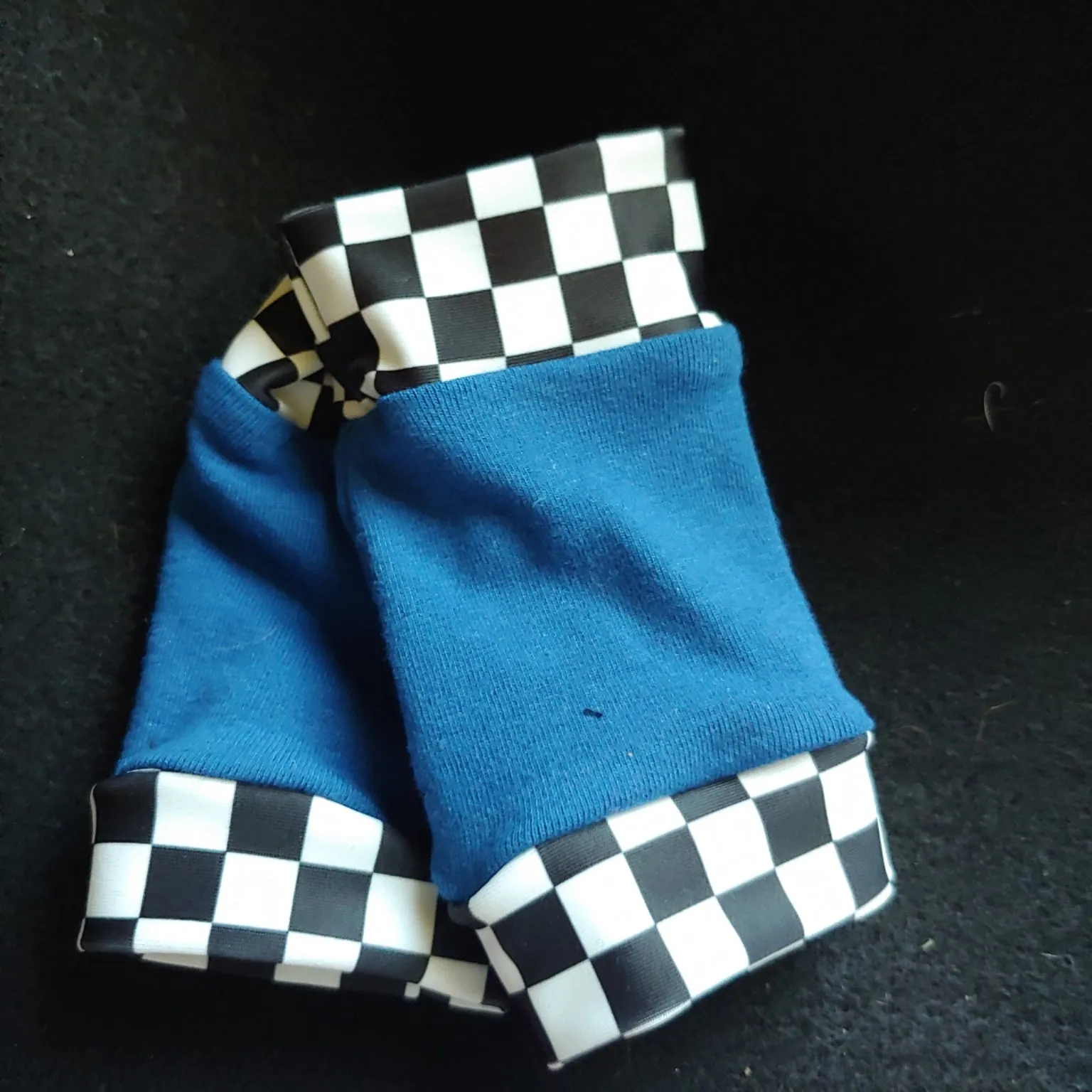 Checks and Brights Fingerless Gloves for Kids Unisex Style